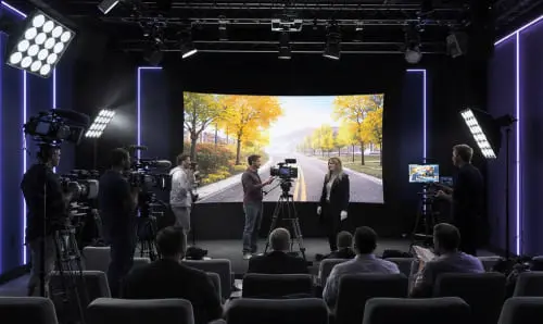 Портрет женщины с задумчивым взглядом, сидящей на стуле в студийном освещении