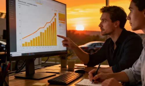 Портрет женщины с задумчивым взглядом, сидящей на стуле в студийном освещении